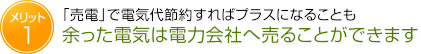 「売電」で電気代節約すればプラスになることも 余った電気は電力会社へ売ることができます